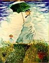 Woman with Parasol by Monet (1875)