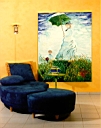 The painting in decoration
